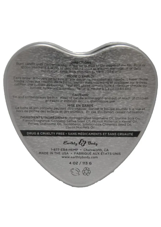 Earthly Body HeartShaped Hemp Seed Edible Massage Candle Mango Hemp Seed Body Care Female Sex Toys Earthly Body HeartShaped Hemp Seed Edible Massage Candle Mango Hemp Seed Body Care Female Sex Toys