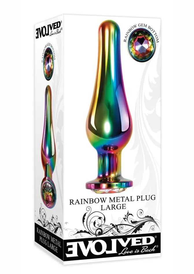 Evolved Anal Rainbow Metal Anal Plug