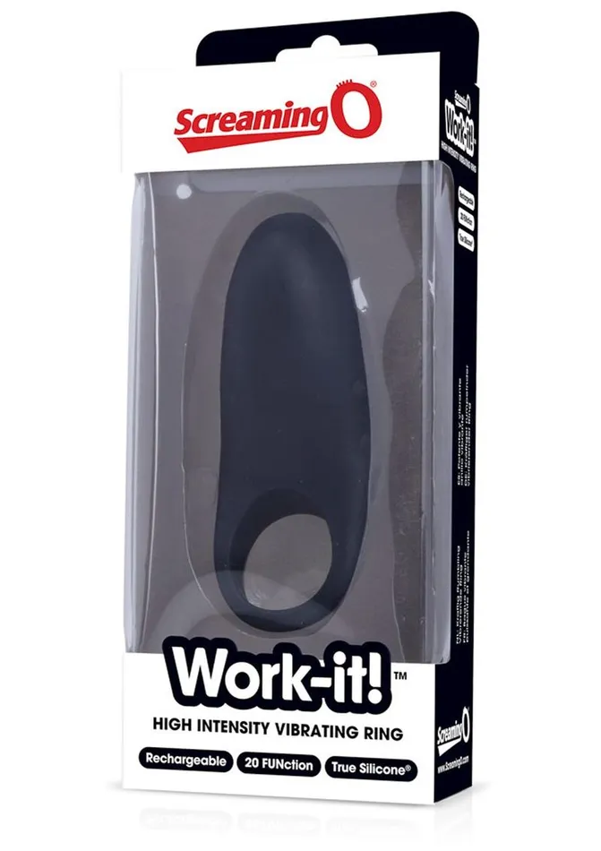 Female Sex Toys Charged Work It USB Rechargeable Silicone Vibrating CRing Waterproof
