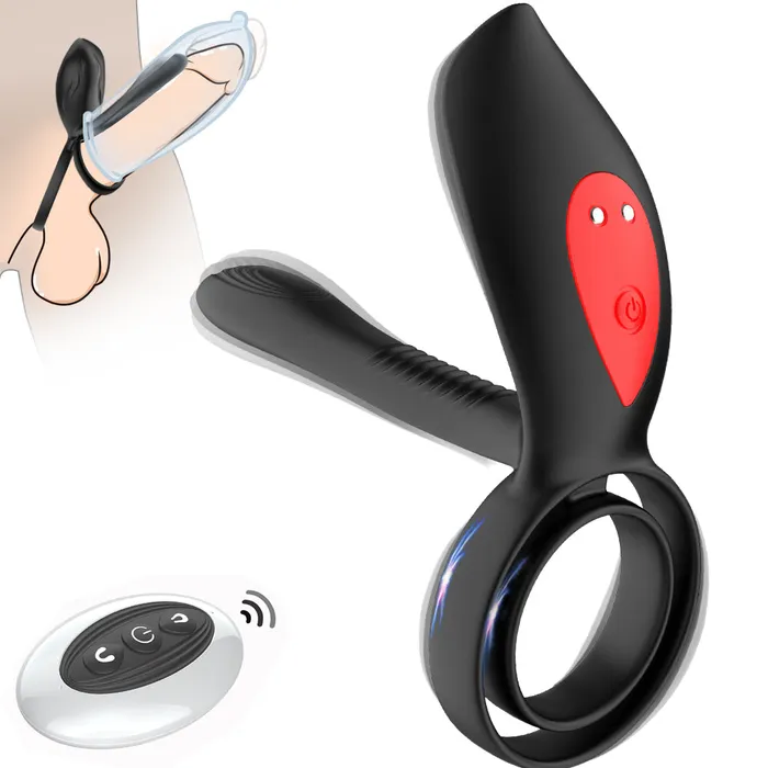 Female Sex Toys Earlypeach Dual Powerful Motor 10 Modes Dual Penis Rings