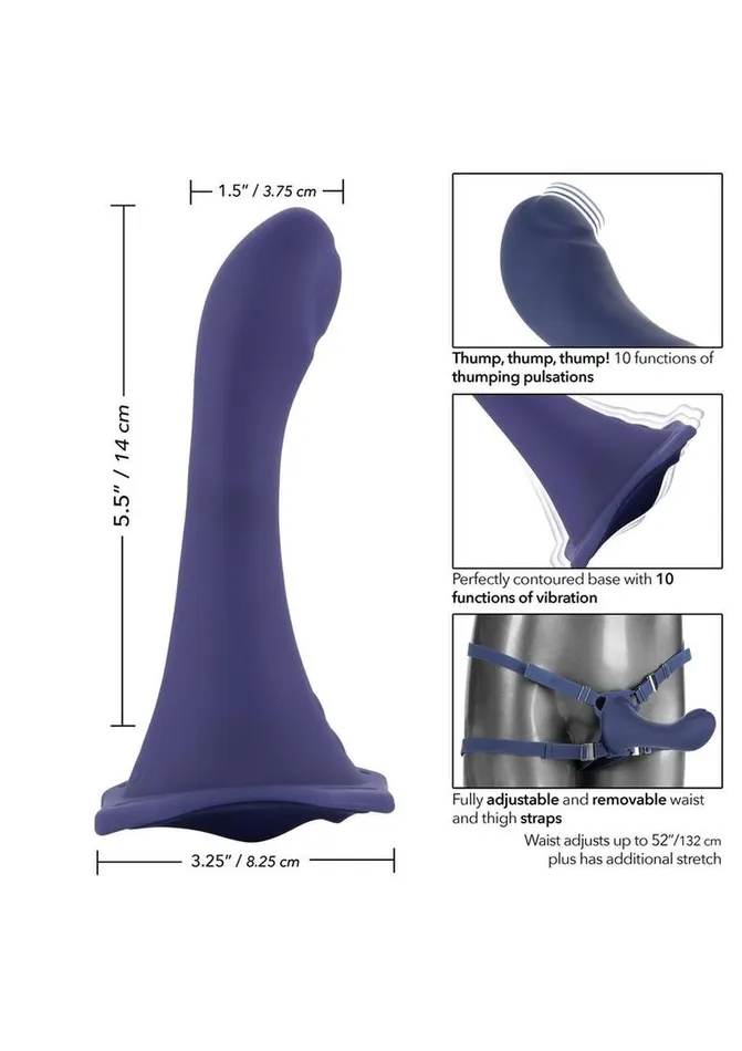 Female Sex Toys Her Royal Harness Me2 Thumper StrapOn with Silicone Rechargeable Dildo Her Royal Harness