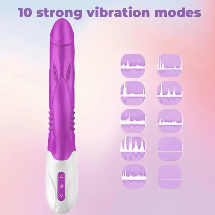 Female Sex Toys Inyarose Telescopic Heating Vibrator