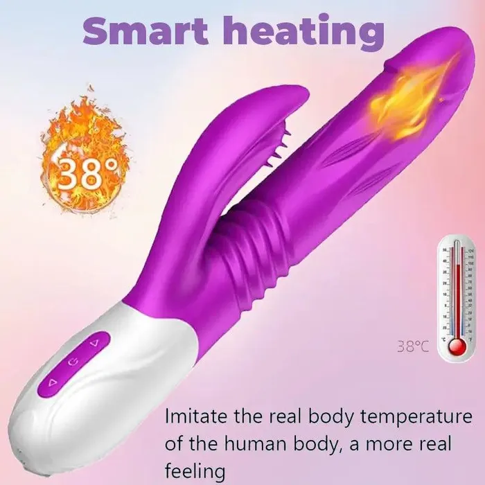Female Sex Toys Inyarose Telescopic Heating Vibrator