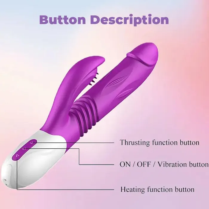 Female Sex Toys Inyarose Telescopic Heating Vibrator