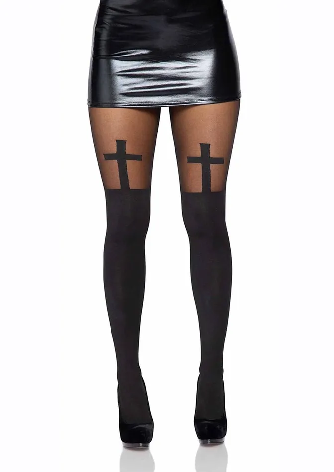 Female Sex Toys Leg Avenue Spandex Opaque Cross Pantyhose with Sheer Thigh Accent Leg Avenue Female Sex Toys Leg Avenue Spandex Opaque Cross Pantyhose with Sheer Thigh Accent Leg Avenue