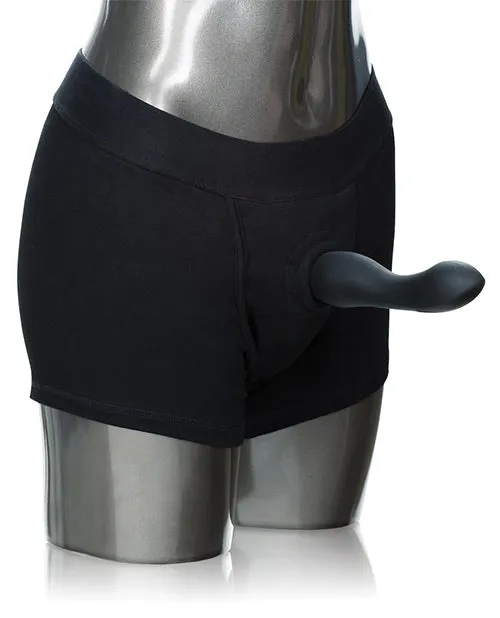 Female Sex Toys Open Desires Packer Gear Boxer Brief Harness Black