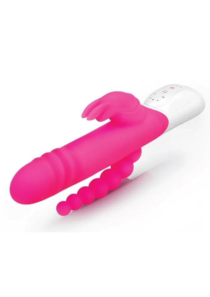 Female Sex Toys Rabbit Essentials Rabbit Essential Silicone Rechargeable Double Penetration Rabbit Vibrator