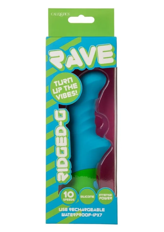 Female Sex Toys Rave Rave RidgedG Rechargeable Silicone GSpot Vibrator