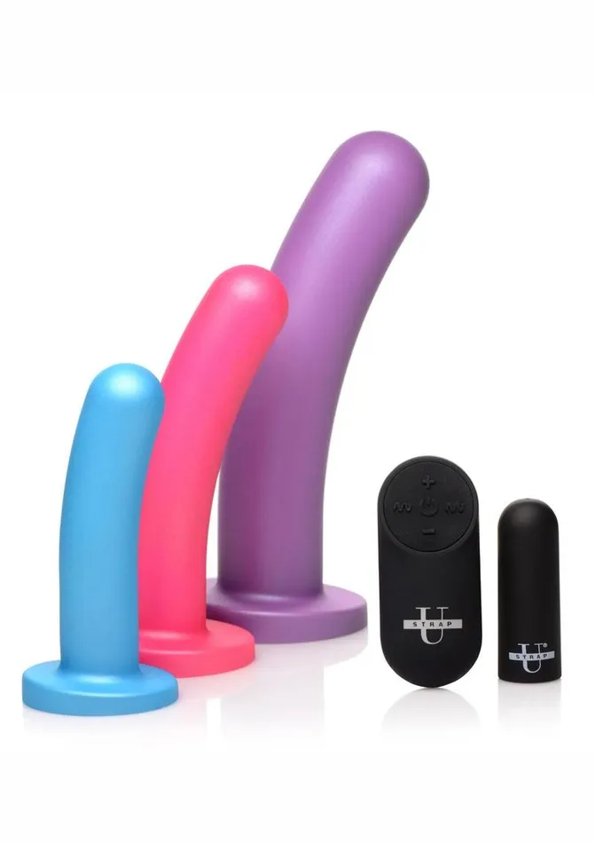 Female Sex Toys STRAP U Strap U Triple Peg 28x Vibrating Rechargeable Silicone Dildo Set with Remote Control Female Sex Toys STRAP U Strap U Triple Peg 28x Vibrating Rechargeable Silicone Dildo Set with Remote Control