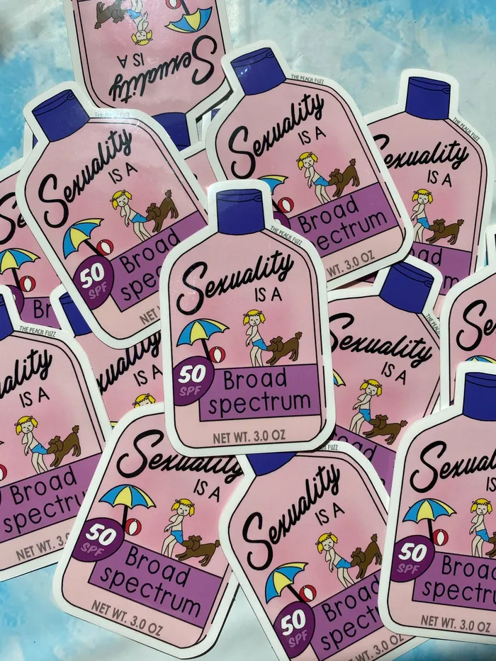 Female Sex Toys The Peach Fuzz The Peach Fuzz Broad Spectrum Sticker In Store Only