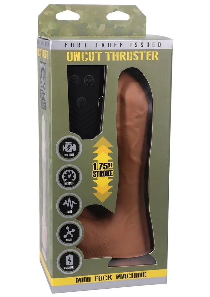 Fort Troff Female Sex Toys Fort Troffs Uncut Thruster Rechargeable Silicone Mini Machine