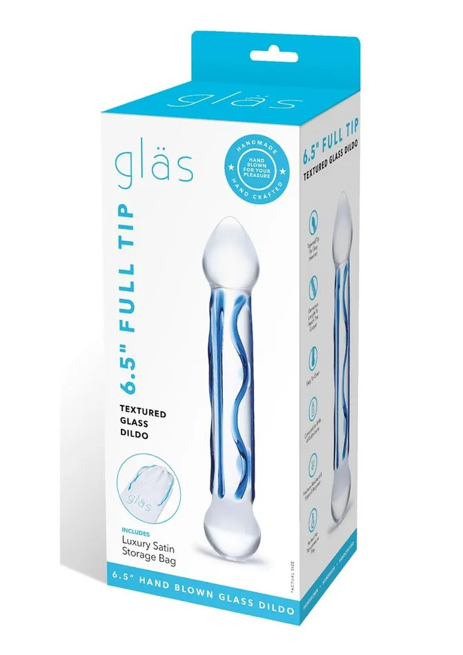 Glas Glas Full Tip Glass Textured Dildo Dildos