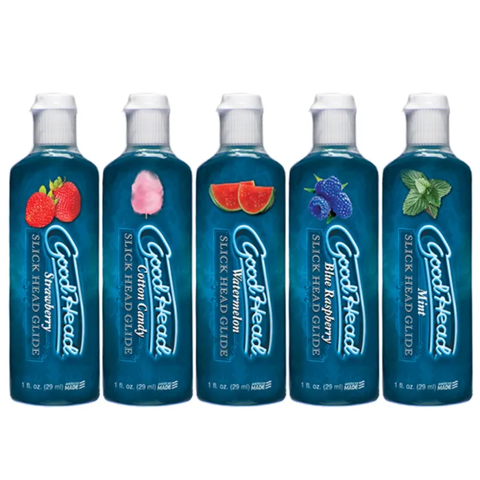 GoodHead Slick Head Glide Water Based Flavoured Lube 5 Pack 1oz GoodHead Enhancers