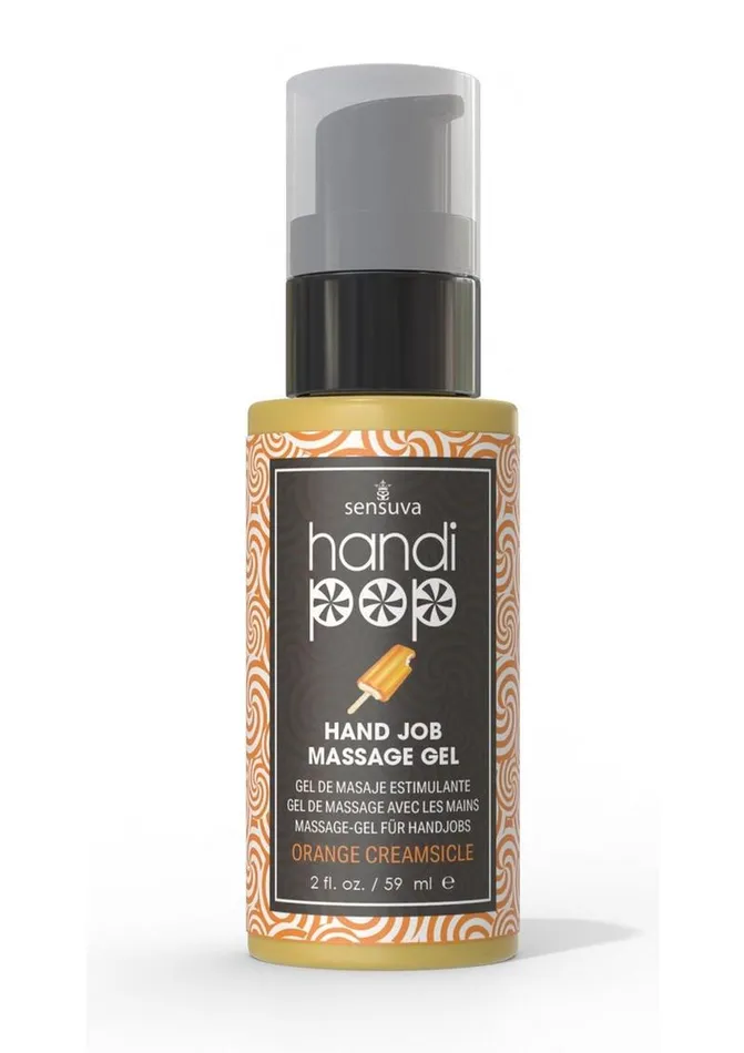 Handipop Edible Hand Job Massage Gel Orange Creamsicle HandiPop Enhancers