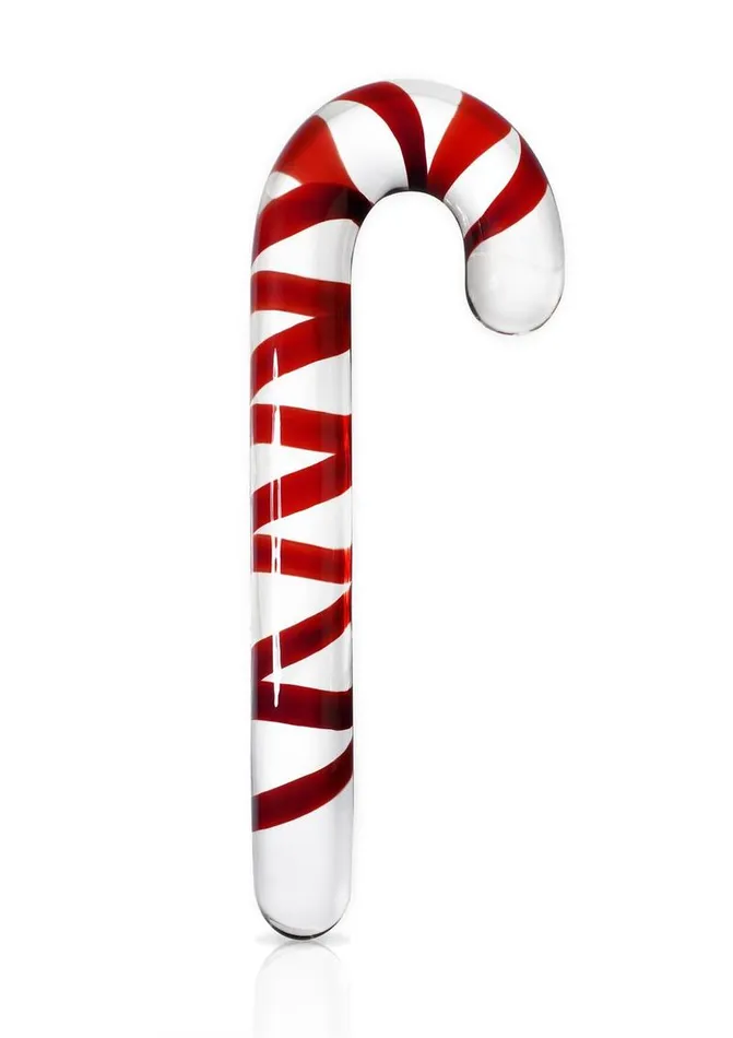 Icicles No 59 Candy Cane Glass Massager Icicles Dildos