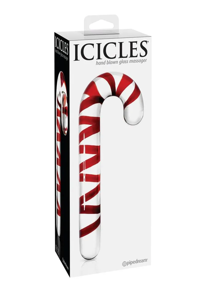 Icicles No 59 Candy Cane Glass Massager Icicles Dildos Icicles No 59 Candy Cane Glass Massager Icicles Dildos