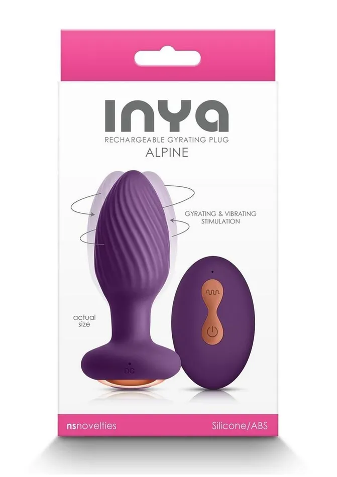 Inya Male Sex Toys Inya Alpine Rechargeable Silicone Anal Plug with Remote Control Inya Male Sex Toys Inya Alpine Rechargeable Silicone Anal Plug with Remote Control