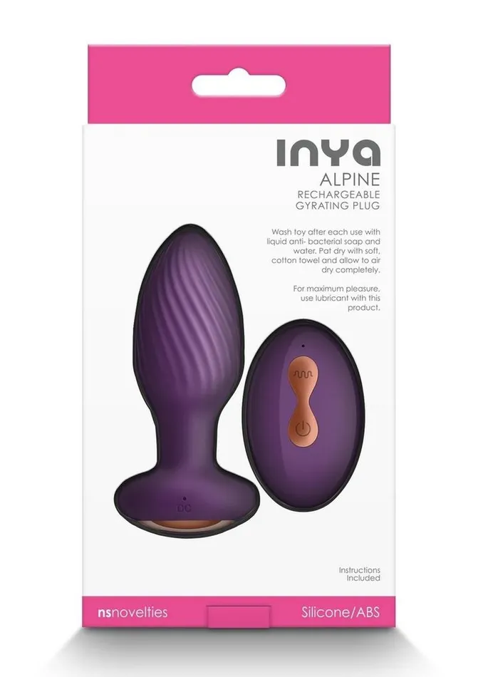 Inya Male Sex Toys Inya Alpine Rechargeable Silicone Anal Plug with Remote Control Inya Male Sex Toys Inya Alpine Rechargeable Silicone Anal Plug with Remote Control