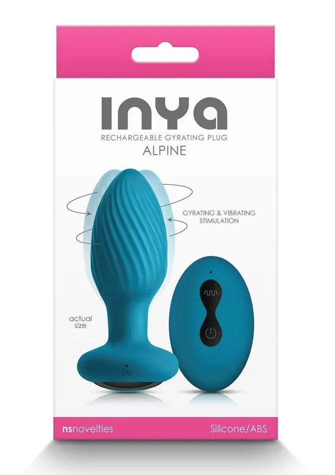Inya Male Sex Toys Inya Alpine Rechargeable Silicone Anal Plug with Remote Control Inya Male Sex Toys Inya Alpine Rechargeable Silicone Anal Plug with Remote Control