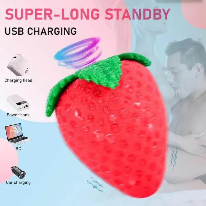 Inyarose Female Sex Toys Strawberry Suck Tease Vibrator