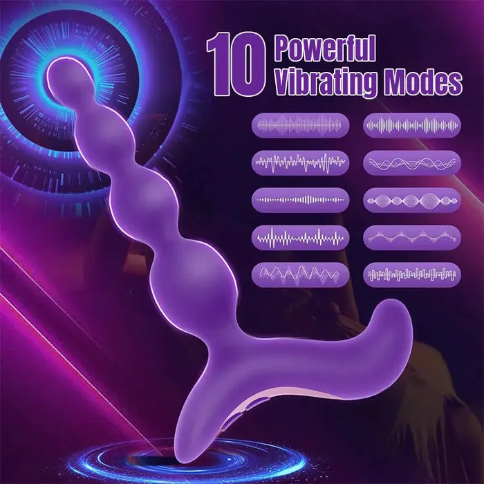 Inyarose Male Sex Toys Anal Training Kit with Vibrating Anal Plug