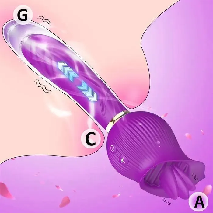 Inyarose Vibrators Rose GSpot Inverter Tongue Vibrator