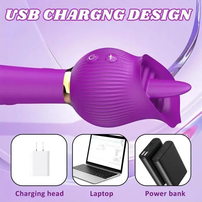 Inyarose Vibrators Rose GSpot Inverter Tongue Vibrator