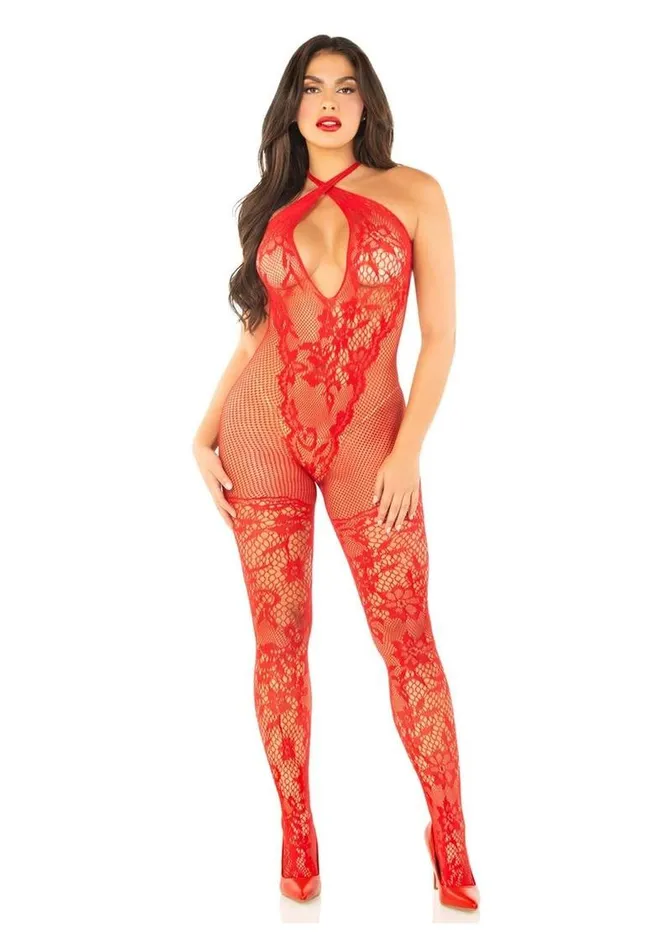Leg Avenue Male Sex Toys Leg Avenue Seamless Net and Lace Lingerie Jumpsuit with Keyhole Crossover Halter Leg Avenue Male Sex Toys Leg Avenue Seamless Net and Lace Lingerie Jumpsuit with Keyhole Crossover Halter