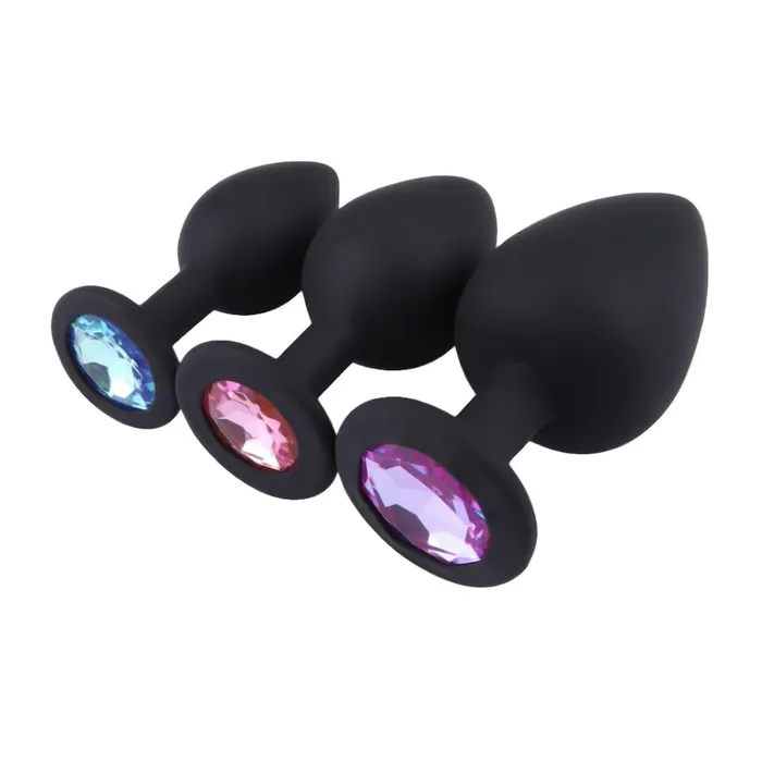 Love Plugs Male Sex Toys Cute Soft Princess Anal Kit 3 Piece