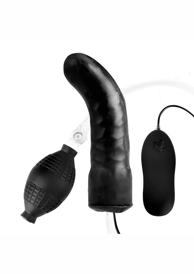 Lux Fetish Lux Fetish Latex Inflatable Vibrating Curvd Dildo with Wired Remote Control Female Sex Toys Lux Fetish Lux Fetish Latex Inflatable Vibrating Curvd Dildo with Wired Remote Control Female Sex Toys