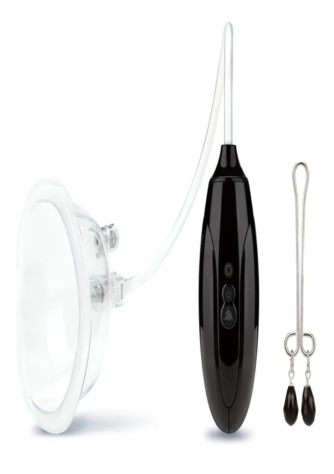 Lux Fetish Rechargeable Pussy Pump with Clit Clamp Lux Fetish Female Sex Toys Lux Fetish Rechargeable Pussy Pump with Clit Clamp Lux Fetish Female Sex Toys