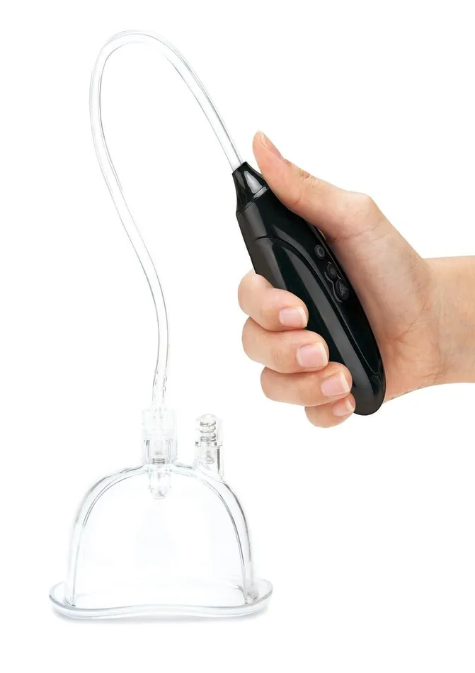 Lux Fetish Rechargeable Pussy Pump with Clit Clamp Lux Fetish Female Sex Toys