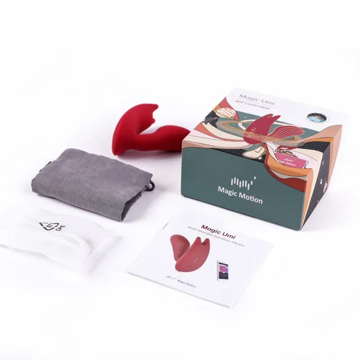 Magic Motion Vibrators Magic Motion Umi Smart Lay On Vibrator App Controlled Red