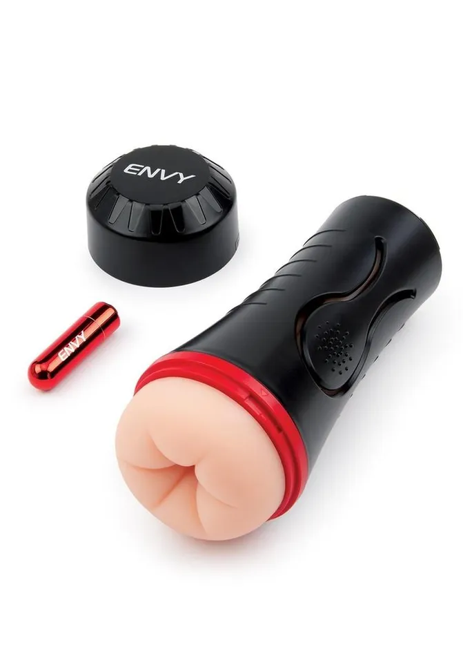 Male Sex Toys Envy Toys Envy Toys Squeezable Rear Clutch Vibrating Discreet Backdoor Stroker