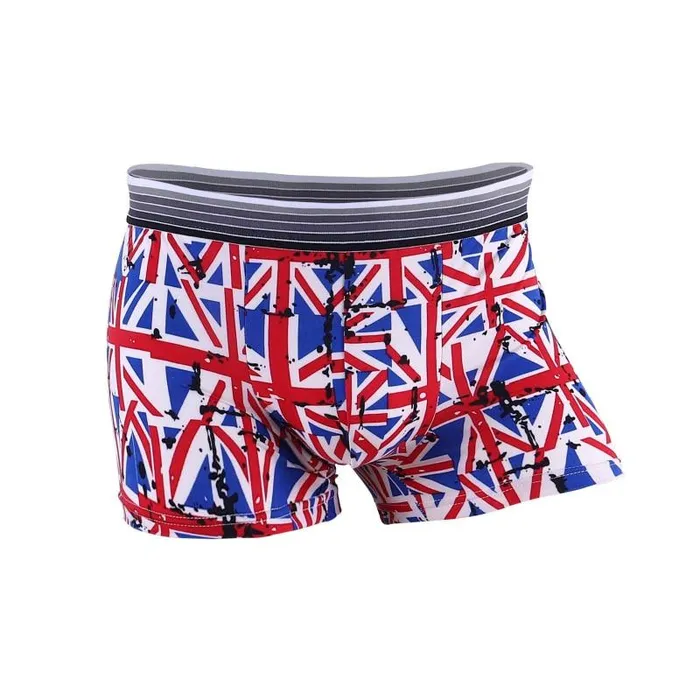 Male Sex Toys Ice Silk Soft Breathable Fashion Young Mens Boxers Cartoon Skull Personality U Pouch Seamless Underpants Versaley