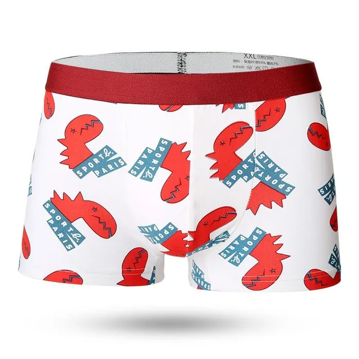 Male Sex Toys Ice Silk Soft Breathable Fashion Young Mens Boxers Cartoon Skull Personality U Pouch Seamless Underpants Versaley