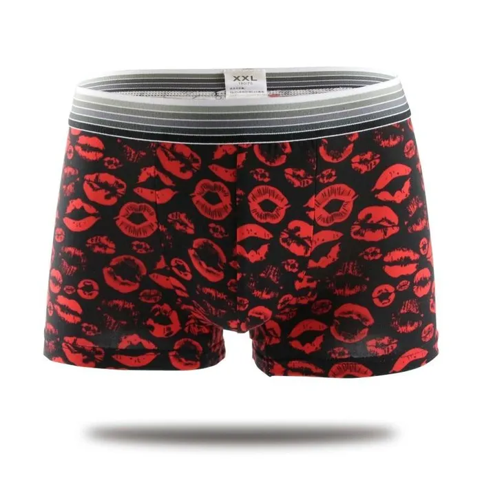 Male Sex Toys Ice Silk Soft Breathable Fashion Young Mens Boxers Cartoon Skull Personality U Pouch Seamless Underpants Versaley