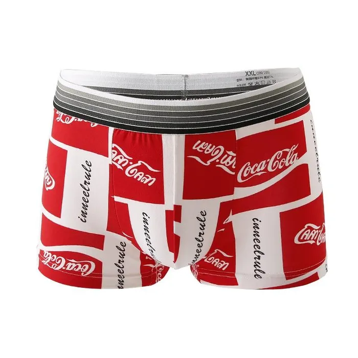 Male Sex Toys Ice Silk Soft Breathable Fashion Young Mens Boxers Cartoon Skull Personality U Pouch Seamless Underpants Versaley