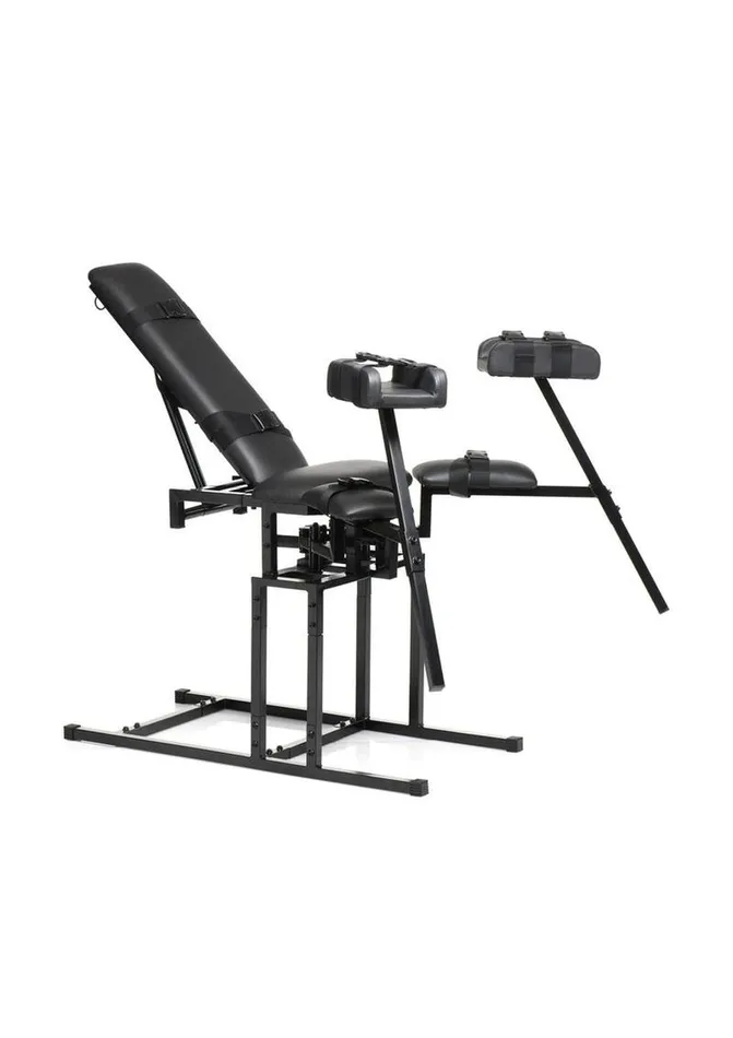 Male Sex Toys Master Series Master Series Leg Spreader Obedience Chair