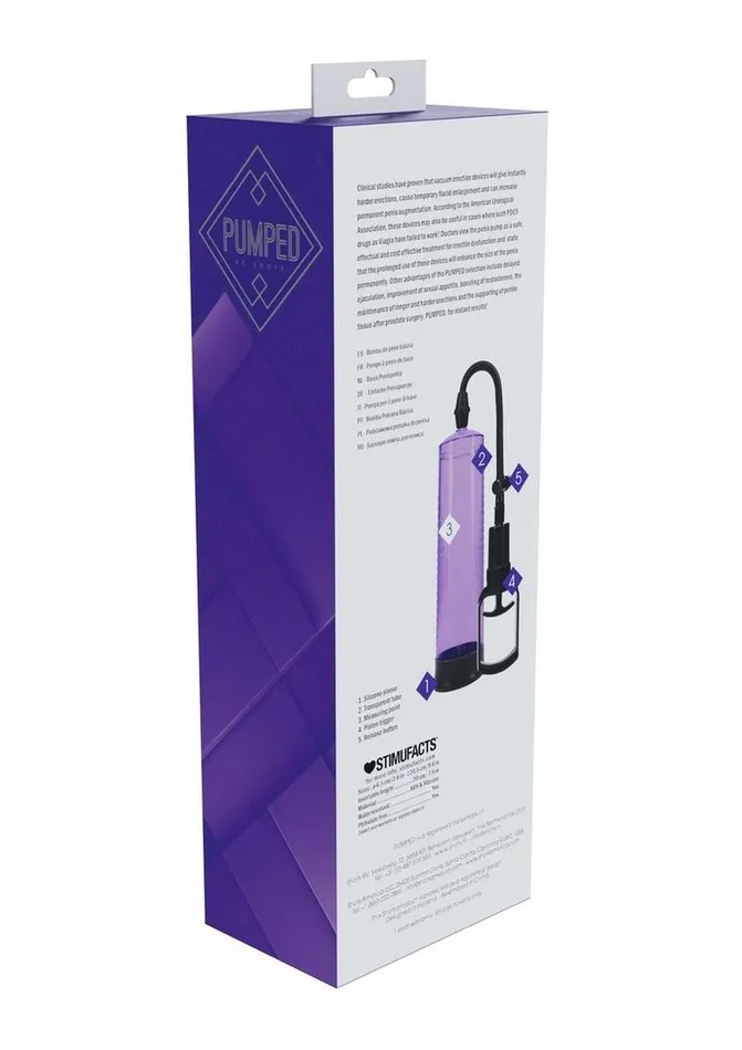 Male Sex Toys Pumped Pumped Basic Pump 2 Water Resistant Silicone Penis Pump