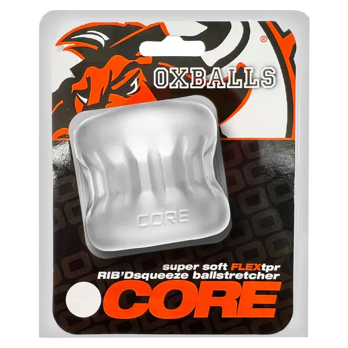 Oxballs Oxballs Core Gripsqueeze Ball Stretcher Clear Ice Male Sex Toys