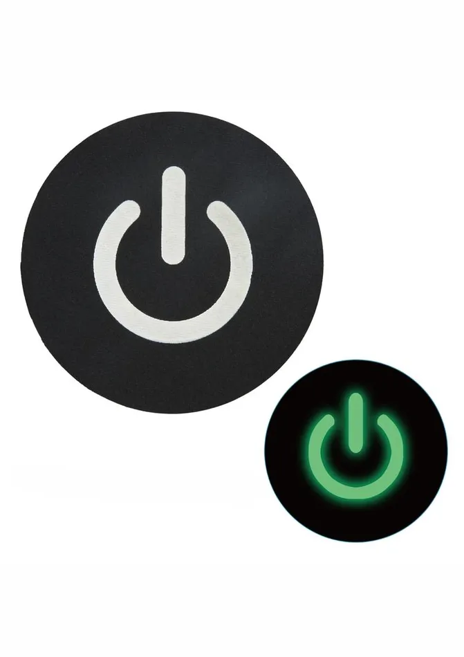 PEEKABOO Female Sex Toys Peekaboo Glow In The Dark Power Button Pasties