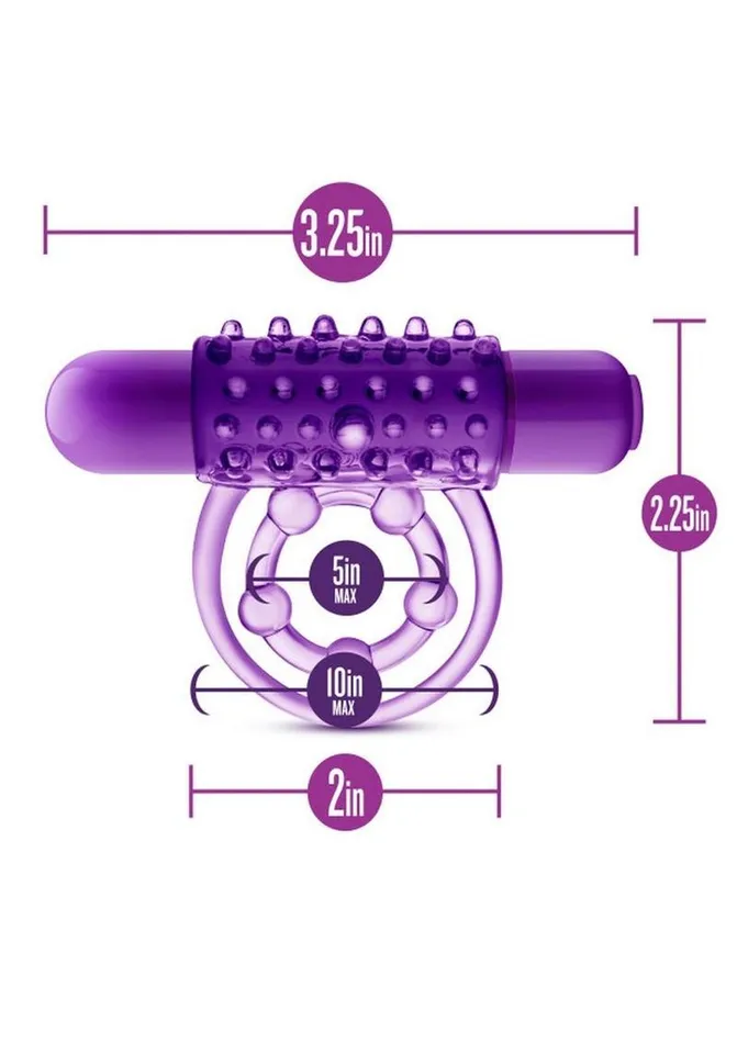 Play with Me by Blush Play with Me The Player Vibrating Double Strap Cock Ring Couples