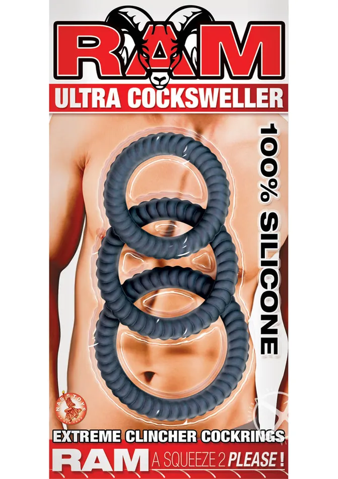 Ram Ram Ultra Cocksweller Silicone Cock Rings Male Sex Toys