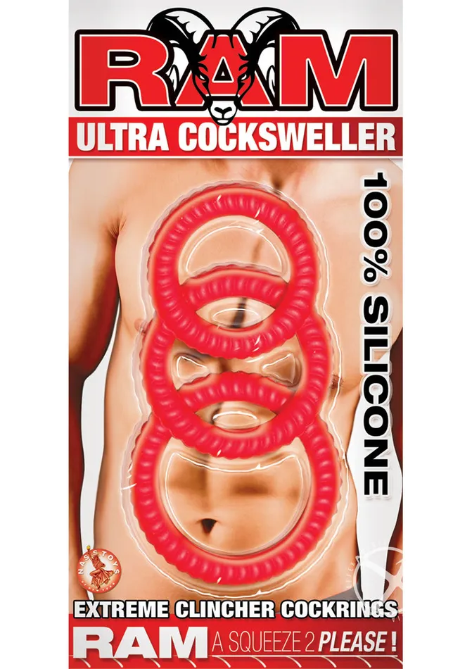 Ram Ram Ultra Cocksweller Silicone Cock Rings Male Sex Toys