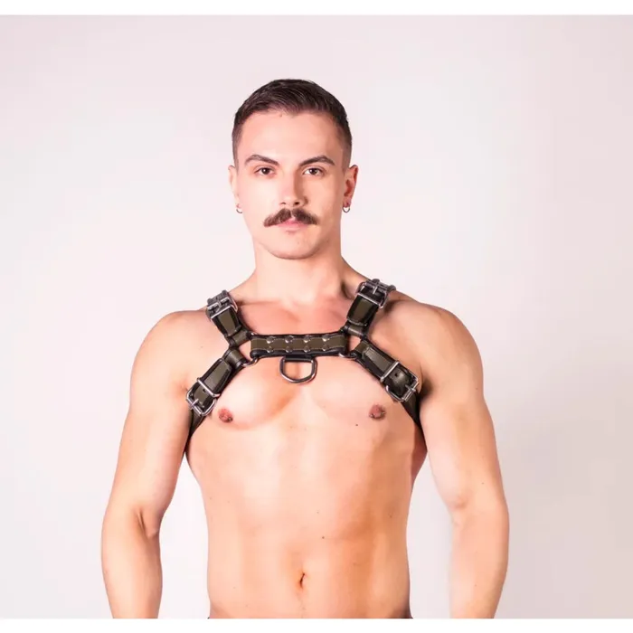 Restraints Prowler RED Prowler RED Leather Bull Harness Black Green