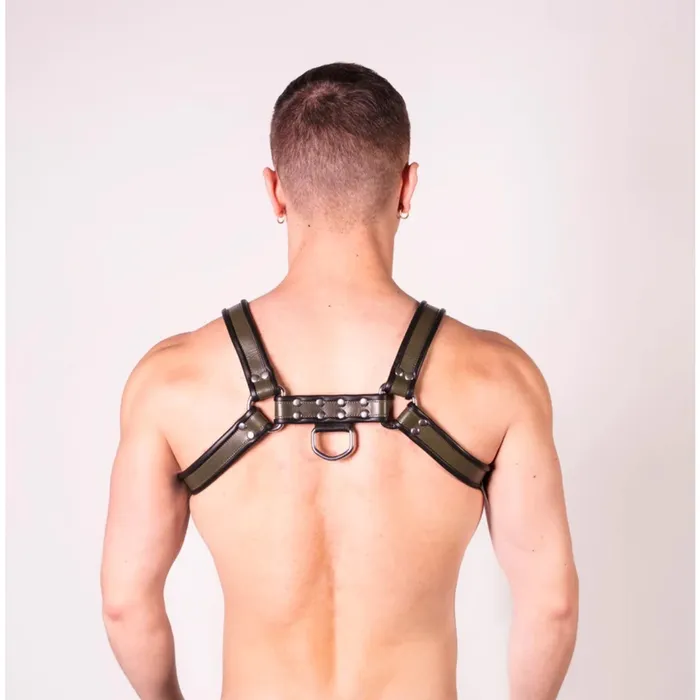 Restraints Prowler RED Prowler RED Leather Bull Harness Black Green
