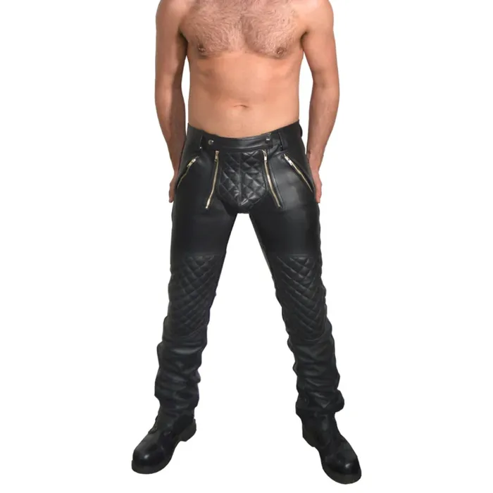 Restraints Prowler RED Quilted Leather Sailor Jeans Black Prowler RED