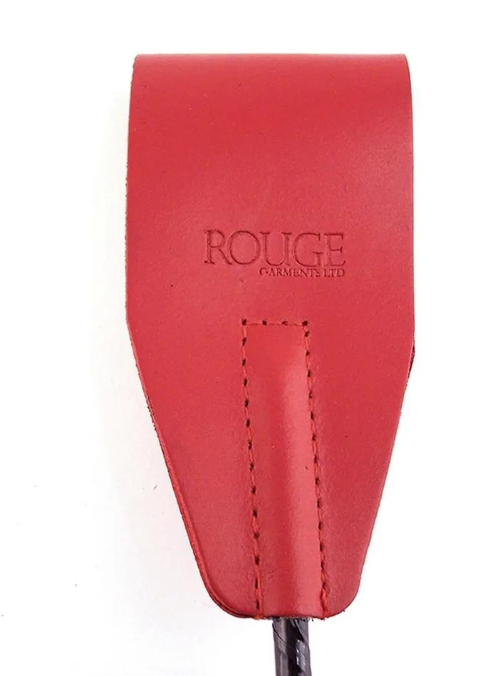 Restraints Rouge Fifty Times Hotter Leather Riding Crop Rouge