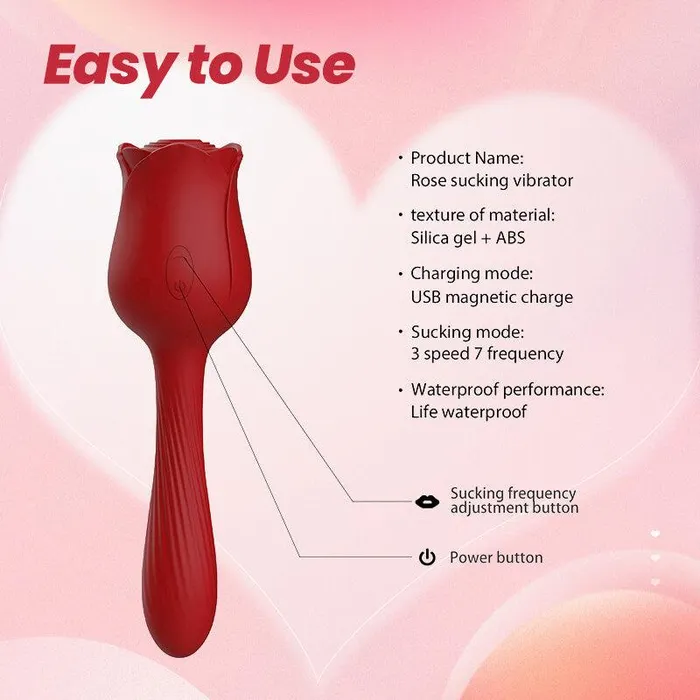 Rose Sucker 2in1 Toy Inyarose Vibrators